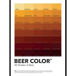 Poster Gallerix Poster Gallerix 40 Shades Of Beer