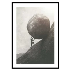 Poster Gallerix Pushing Uphill