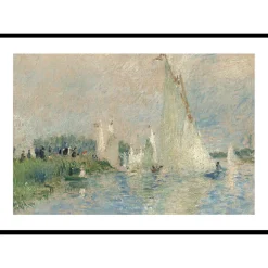 Poster Gallerix Regatta at Argenteuil By Auguste Renoir