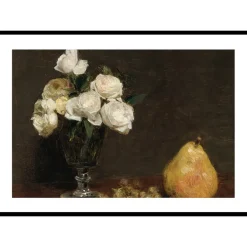 Poster Gallerix Still Life With Roses And Fruit By Henri Fantin-Latour