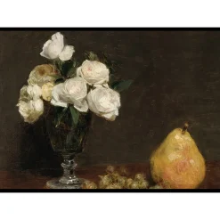 Poster Gallerix Still Life With Roses And Fruit By Henri Fantin-Latour