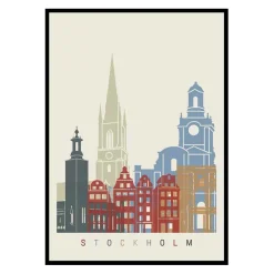 Poster Gallerix Stockholm Landmarks