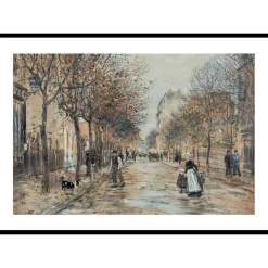 Poster Gallerix Street In Asnières By Jean-Franҫois Raffaëlli