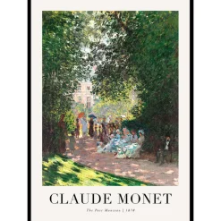 Poster Gallerix The Parc Monceau 1878 By Claude Monet