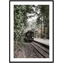 Poster Gallerix Train By Railroad