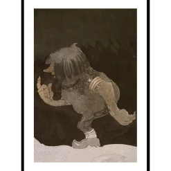 Poster Gallerix Troll på vandring av John Bauer