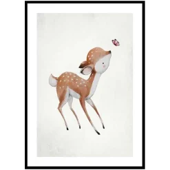 Poster Gallerix Watercolor Deer