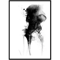 Poster Gallerix Watercolor Face No1