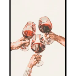 Poster Gallerix Wine Toast Among Friends