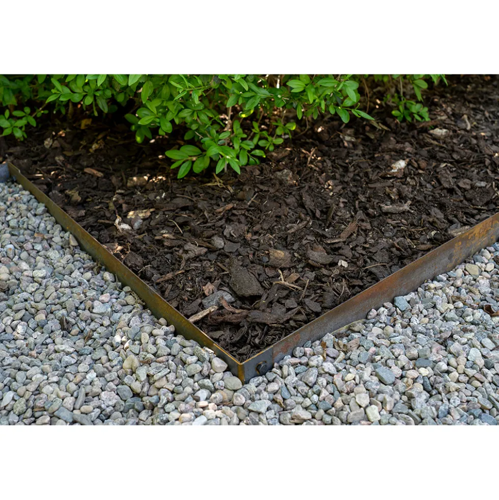 Rabattkant Skotte Garden Corten Odlingskant Corten, 18x100 cm