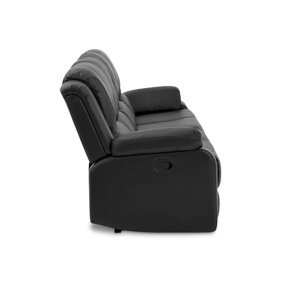 Reclinersoffa Bloomington Norbo 4-sitsSvart