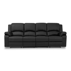 Reclinersoffa Bloomington Norbo 4-sitsSvart