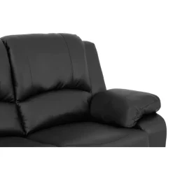 Reclinersoffa Bloomington Norbo 4-sitsSvart