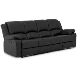 Reclinersoffa Bloomington Norbo 4-sitsSvart