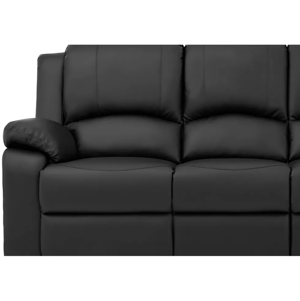 Reclinersoffa Bloomington Norbo 4-sitsSvart