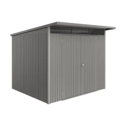 Redskapsbod Biohort Avantgarde Eco A6 Metallic Kvartsgrå Dubbeldörr