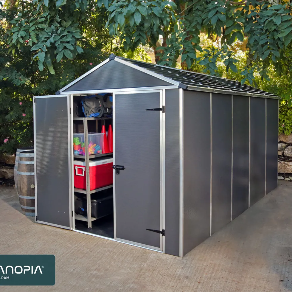 Redskapsbod Canopia by Palram Rubicon 7 m² Förråd Grå