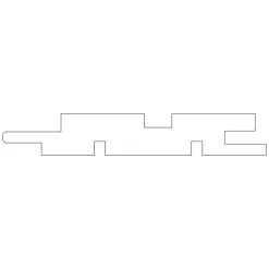 Ribbpanel CENT Ändspontat 15x95x2380 mm