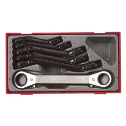 Ringspärrnyckelsats 6 delar Teng Tools TTRORS