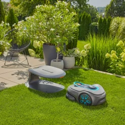 Robotgräsklippare Gardena Smart Sileno Free 800 Utan Slinga Paket Med Robothus
