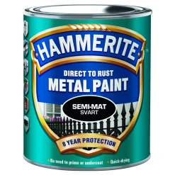 Rostskyddsfärg Hammerite Sidenmatt Svart 250ml