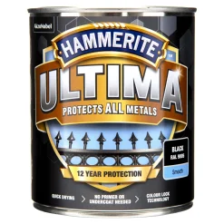 Rostskyddsfärg Hammerite Ultima Slätlack Svart 750ml