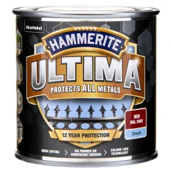 Rostskyddsfärg Hammerite Ultima Slätlack Röd 250ml
