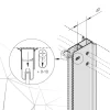 Rördragninsprofil Påbyggnad Bathlife Svart Aluminium