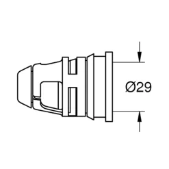 Rörgenomföring Grohe 38338 för PEX-rör