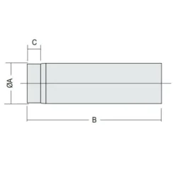 Rör Kaminexperten 1000 mm 150
