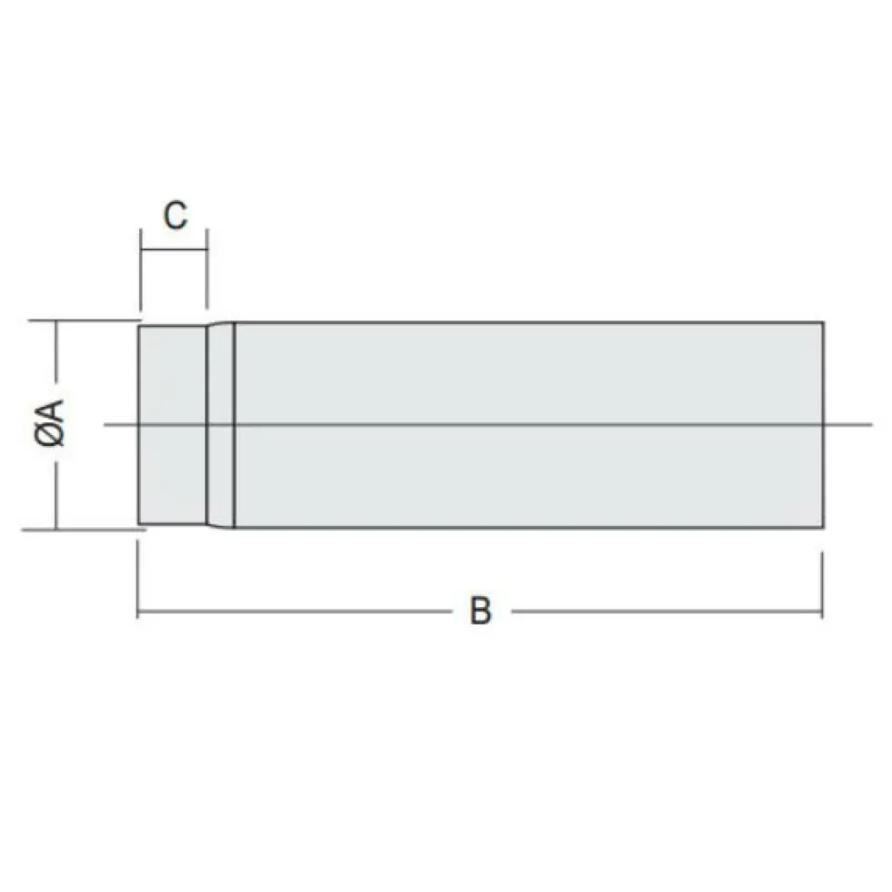 Rör Kaminexperten 1000 mm 150