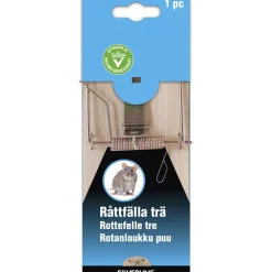 Råttfälla SILVERLINE Trä Kompakt med Kraftfull Fjäder