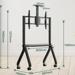 Rullstativ Sylvox Y-format för Utomhus-TV 65–120tum