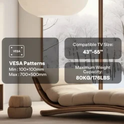 Rullstativ Sylvox Y-format för Utomhus-TV 65–120tum