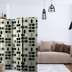 Rumsavdelare Arkiio Black And White Dots 135x172 cm