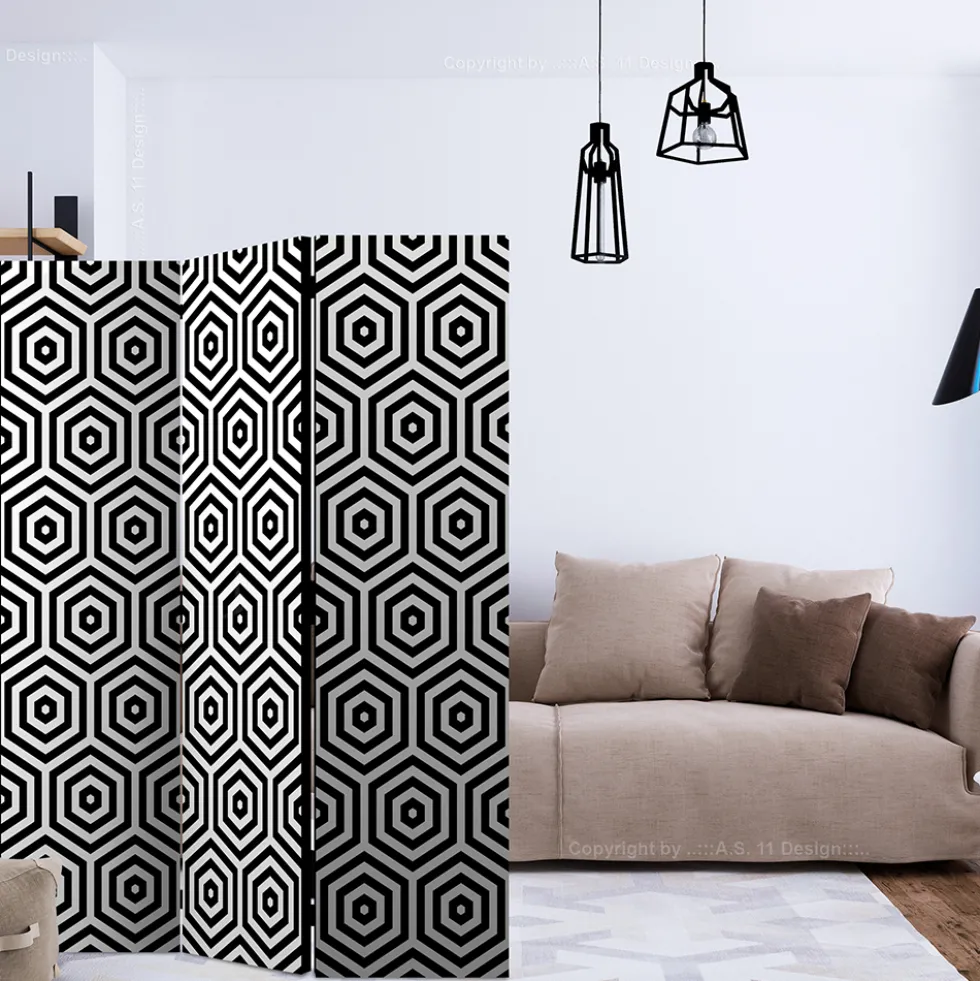 Rumsavdelare Arkiio Black And White Hypnosis 135x172 cm