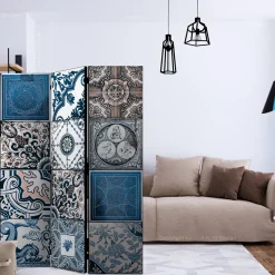 Rumsavdelare Arkiio Blue Arabesque 135x172 cm
