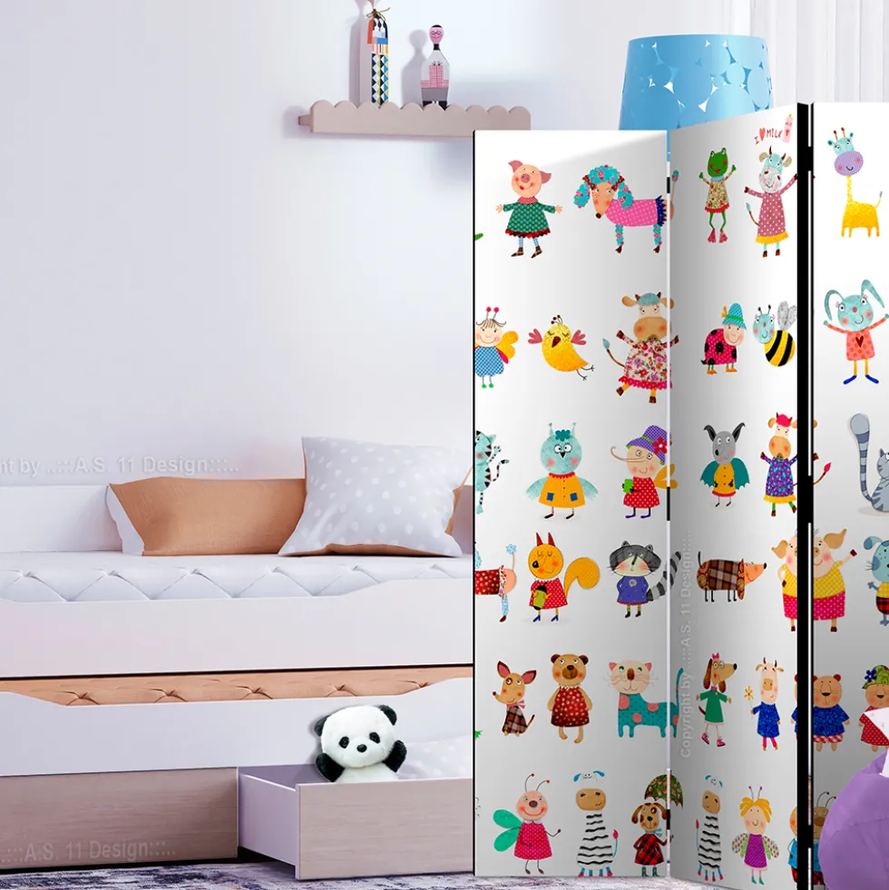 Rumsavdelare Arkiio Cartoon Pets 135x172 cm