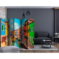 Rumsavdelare Arkiio Colorful Canal in Burano II 225x172 cm