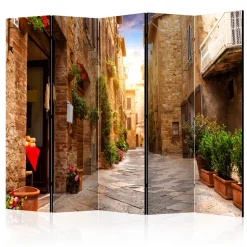 Rumsavdelare Arkiio Colourful Street in Tuscany II 225x172 cm