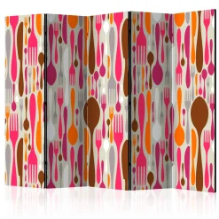 Rumsavdelare Arkiio Cutlery Pink and Violet II 225x172 cm