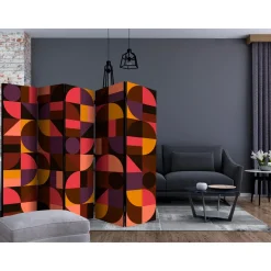 Rumsavdelare Arkiio Geometric Mosaic Red II 225x172 cm