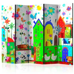 Rumsavdelare Arkiio Happy Farm II Flerfärgad 225x172 cm