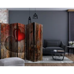 Rumsavdelare Arkiio Heart on Wooden Background II 225x172 cm