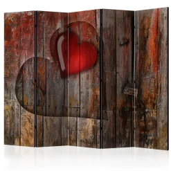 Rumsavdelare Arkiio Heart on Wooden Background II 225x172 cm