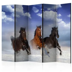 Rumsavdelare Arkiio Horses in the Snow II 225x172 cm