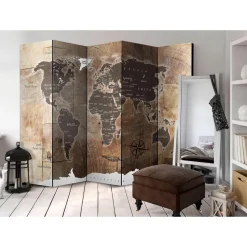 Rumsavdelare Arkiio Map on the Wood 225x172 cm