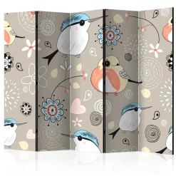 Rumsavdelare Arkiio Natural Pattern with Birds II 225x172 cm