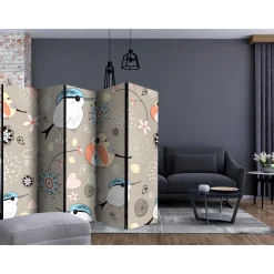 Rumsavdelare Arkiio Natural Pattern with Birds II 225x172 cm
