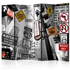 Rumsavdelare Arkiio New York Signs II 225x172 cm